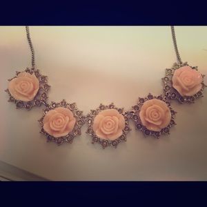 Rose necklace.